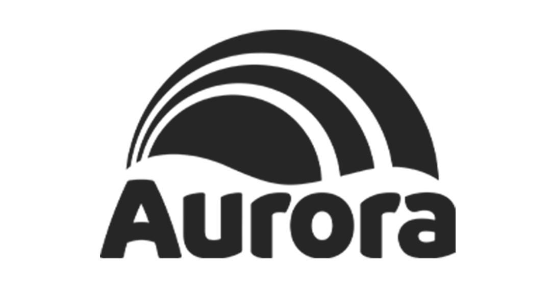 Logo aurora preto